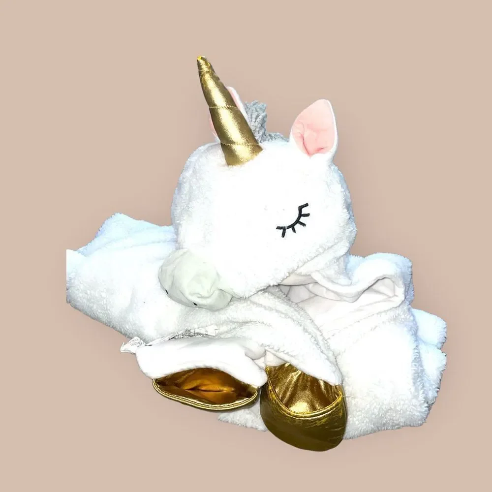 Pillowfort unicorn white hooded blanket - Picture 4 of 9